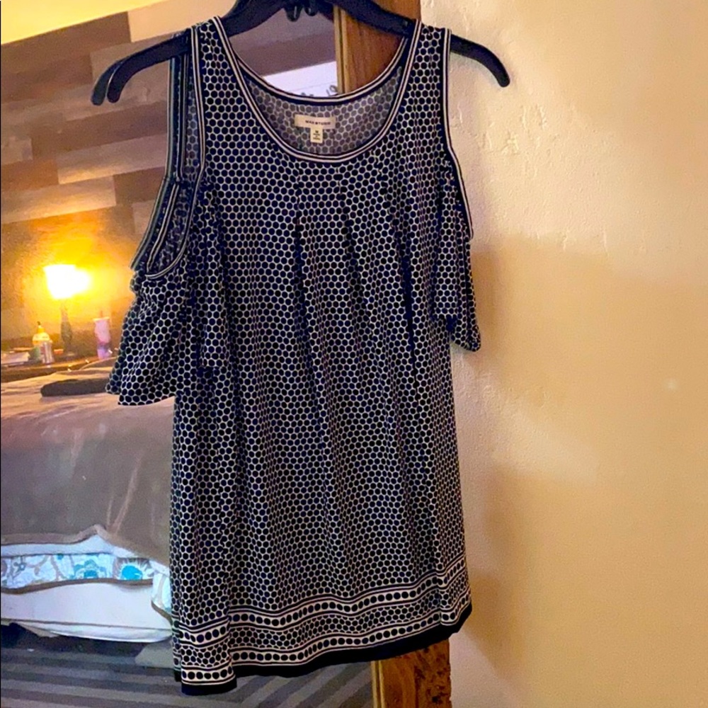 Black & While Work Blouse